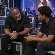 Backstage mentorship beside road cases-4