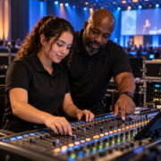 Mentoring at the mixing console-1